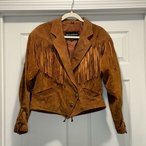 Women’s Wilson’s leather fringe jacket - size L